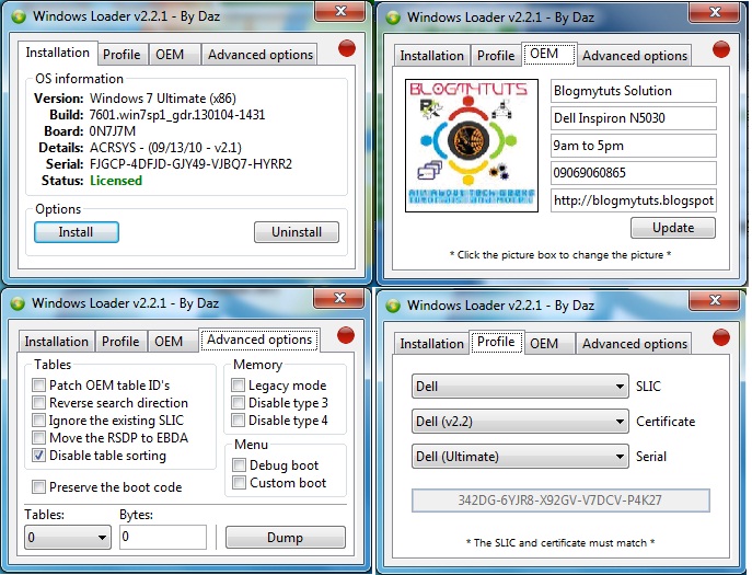 Windows Loader by DAZ Free Download windows 8 activator by daz